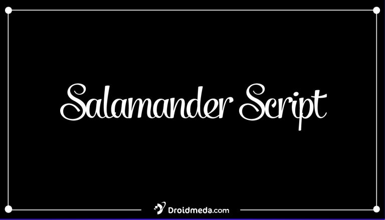 Salamander Script Font