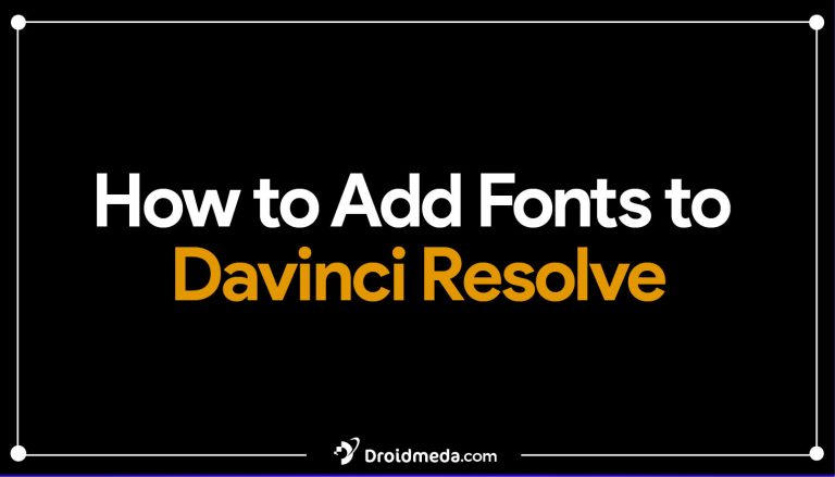 How To Add Fonts To Davinci Resolve